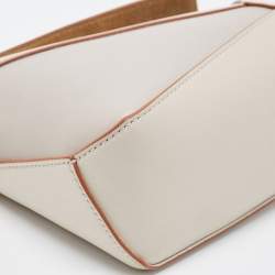 Pre Owned Loewe Multicolor Leather Mini Puzzle Shoulder Bag