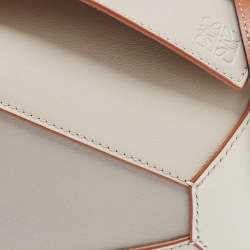 Pre Owned Loewe Multicolor Leather Mini Puzzle Shoulder Bag