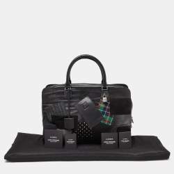 Loewe X Junya Watanabe Multicolour Denim and Leather Amazona Briefcase