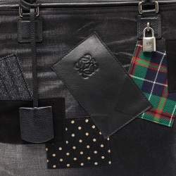 Loewe X Junya Watanabe Multicolour Denim and Leather Amazona Briefcase