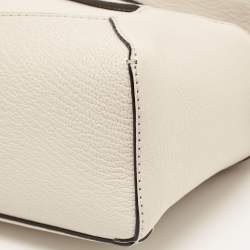 Loewe Cream Leather Mini Puzzle Top  Handle Bag