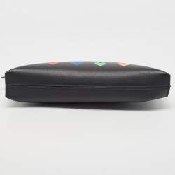 Loewe Black Heart Printed Leather T Slim Pouch