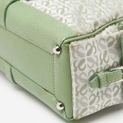 Loewe Green Signature Canvas and Leather Small Bowling Bag