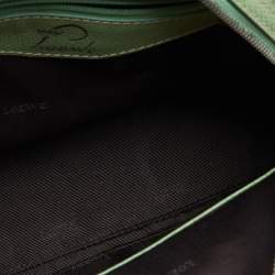 Loewe Green Signature Canvas and Leather Small Bowling Bag
