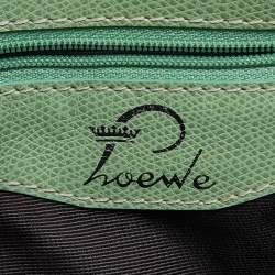 Loewe Green Signature Canvas and Leather Small Bowling Bag