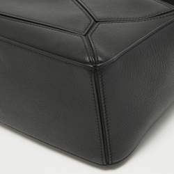 Loewe Black Leather Small Puzzle Shoulder Bag