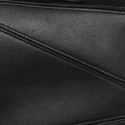 Loewe Black Leather Small Puzzle Shoulder Bag