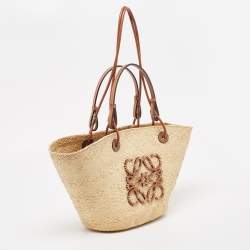 مملوكة مسبقًا Loewe Beige Raffia Eco-Friendly Tote 