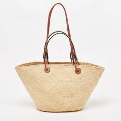 مملوكة مسبقًا Loewe Beige Raffia Eco-Friendly Tote 