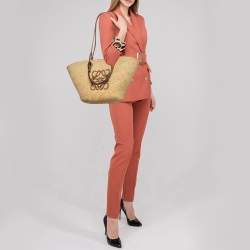 مملوكة مسبقًا Loewe Beige Raffia Eco-Friendly Tote 