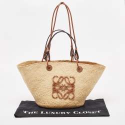 مملوكة مسبقًا Loewe Beige Raffia Eco-Friendly Tote 