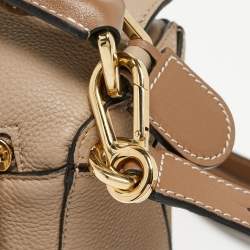 Pre Owned Loewe Brown Leather Medium Puzzle Shoulder Bag