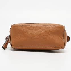 Pre Owned Loewe Brown Leather Mini Puzzle Shoulder Bag
