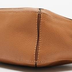 Pre Owned Loewe Brown Leather Mini Puzzle Shoulder Bag