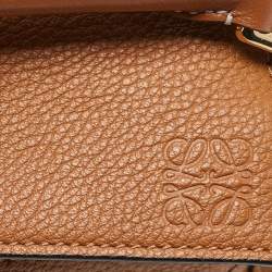 Pre Owned Loewe Brown Leather Mini Puzzle Shoulder Bag