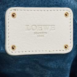 Loewe White Leather Calle Hobo