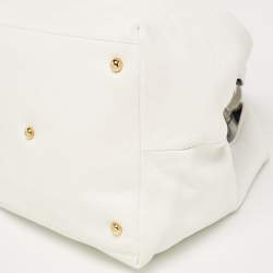 Loewe White Leather Calle Hobo
