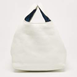 Loewe White Leather Calle Hobo