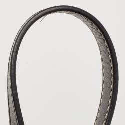 Pre Owned Loewe Blue/Brown Wool and Leather Lazo Bucket Bag