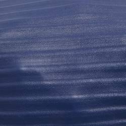 Pre Owned Loewe Blue Leather Pleated Bracelet Pouch Bag