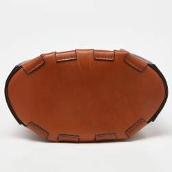 Pre Owned Loewe Brown Leather Bamboo Bucket Bag