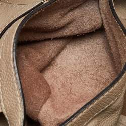 Loewe Beige Leather Buckle Flap Satchel