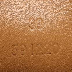 Pre Owned Loewe Brown Leather and Suede Low Top Sneakers Size 39