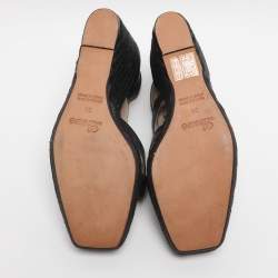 مملوكة مسبقًا موديلات لويفي جلد رمادي بكعب مسطح مقاس 39