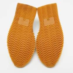 Pre Owned Loewe Beige Suede and Nylon Flow Runner Sneakers Size 36