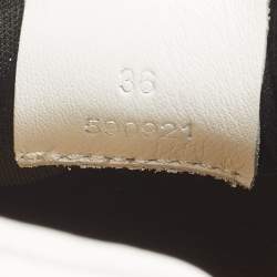 Pre Owned Loewe Flow logo Size 36 Black Nylon and Suede Lace Up Sneakers