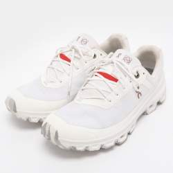 Pre Owned Loewe x ON Running Cloudventure Size 40 White Mesh Low Top Sneakers