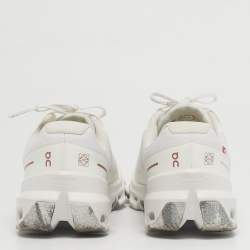 مملوكة مسبقًا حذاء رياضي لووي x أون قماش أبيض Cloudventure بأربطة مقاس 37.5