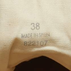 مملوكة مسبقًا Loewe Anagram Size 38 Beige/Brown Canvas and Leather High Top Sneakers