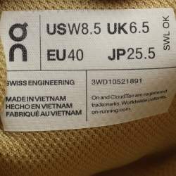 مملوكة مسبقًا Loewe X On Cloudventure Size 40 Yellow Canvas Lace Up Sneakers