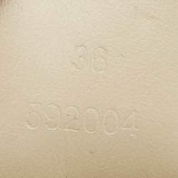 مملوكة مسبقًا Loewe Size 36 Grey/Cream  Fabric and Suede Lace Up Sneakers