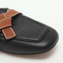 مملوكة مسبقًا Loewe Gate Size 39 Black Leather Flat Mules