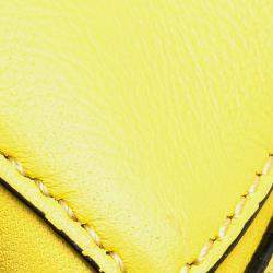Loewe Yellow Mini Calfskin Puzzle Bumbag