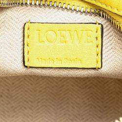 Loewe Yellow Mini Calfskin Puzzle Bumbag