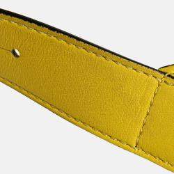 Loewe Yellow Mini Calfskin Puzzle Bumbag