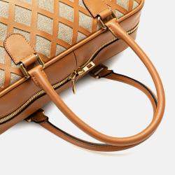 Pre Owned Extra Large Canvas and Cut Out Leather Amazona 75