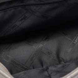 Pre Owned Longchamp Grey Leather Medium Brioche Shoulder Bag