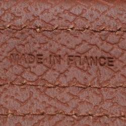 Longchamp White/Brown Crochet and Leather Le Pliage Filet Crossbody