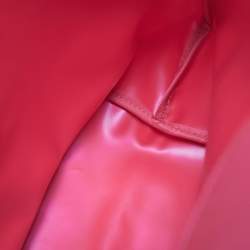 Pre Owned Longchamp Red Nylon Medium Le Pliage Tote