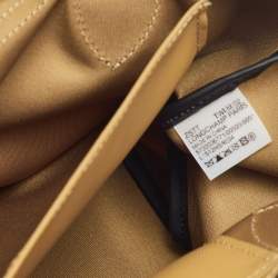 Pre Owned Longchamp Khaki Brown/Black Fabric and Leather Le Pliage Energy S Bag
