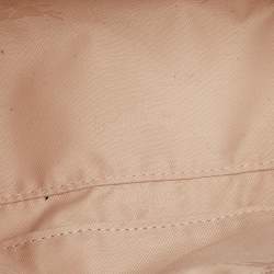 Pre Owned Longchamp Light Pink Leather XS Le Roseau Tote