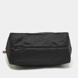 Pre Owned Longchamp Le Pliage Travel Black Nylon Tote