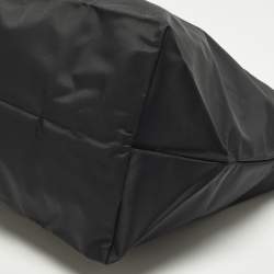 Pre Owned Longchamp Le Pliage Travel Black Nylon Tote