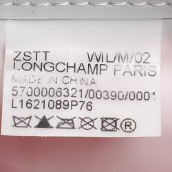 Pre Owned Longchamp Short Le Pliage Small Pink Nylon and Leather Tote