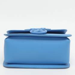 Pre Owned حقيبة كتف لونشان بوكس تروت جلد أزرق