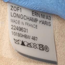 Pre Owned حقيبة كتف لونشان بوكس تروت جلد أزرق